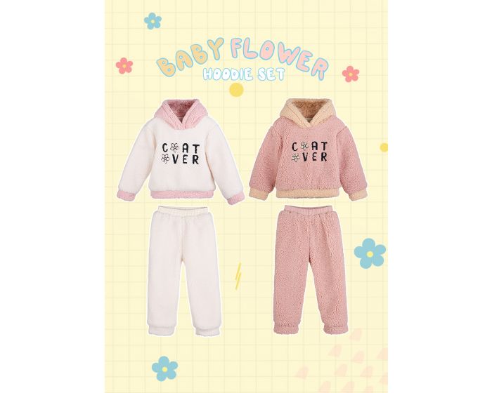COK0027 Baby flower hoodie set
