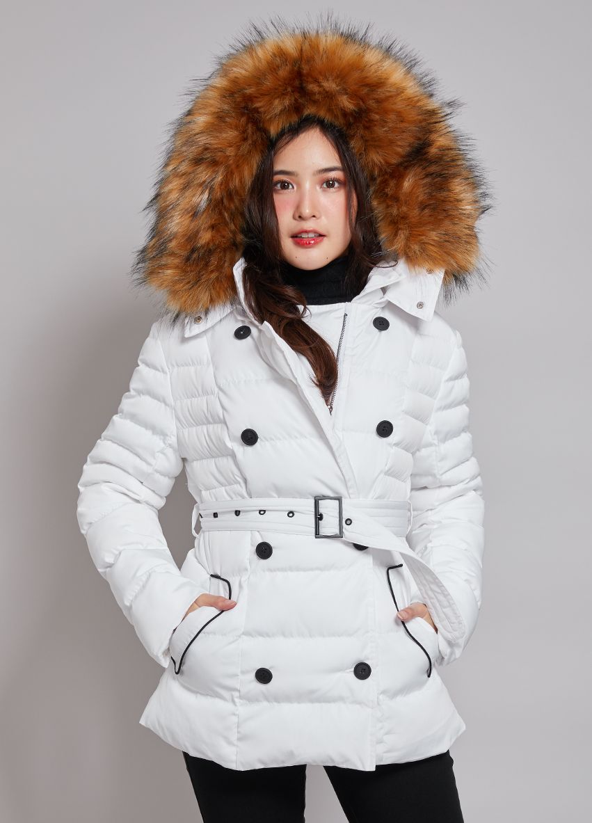 483 Minus Down Coat with belt