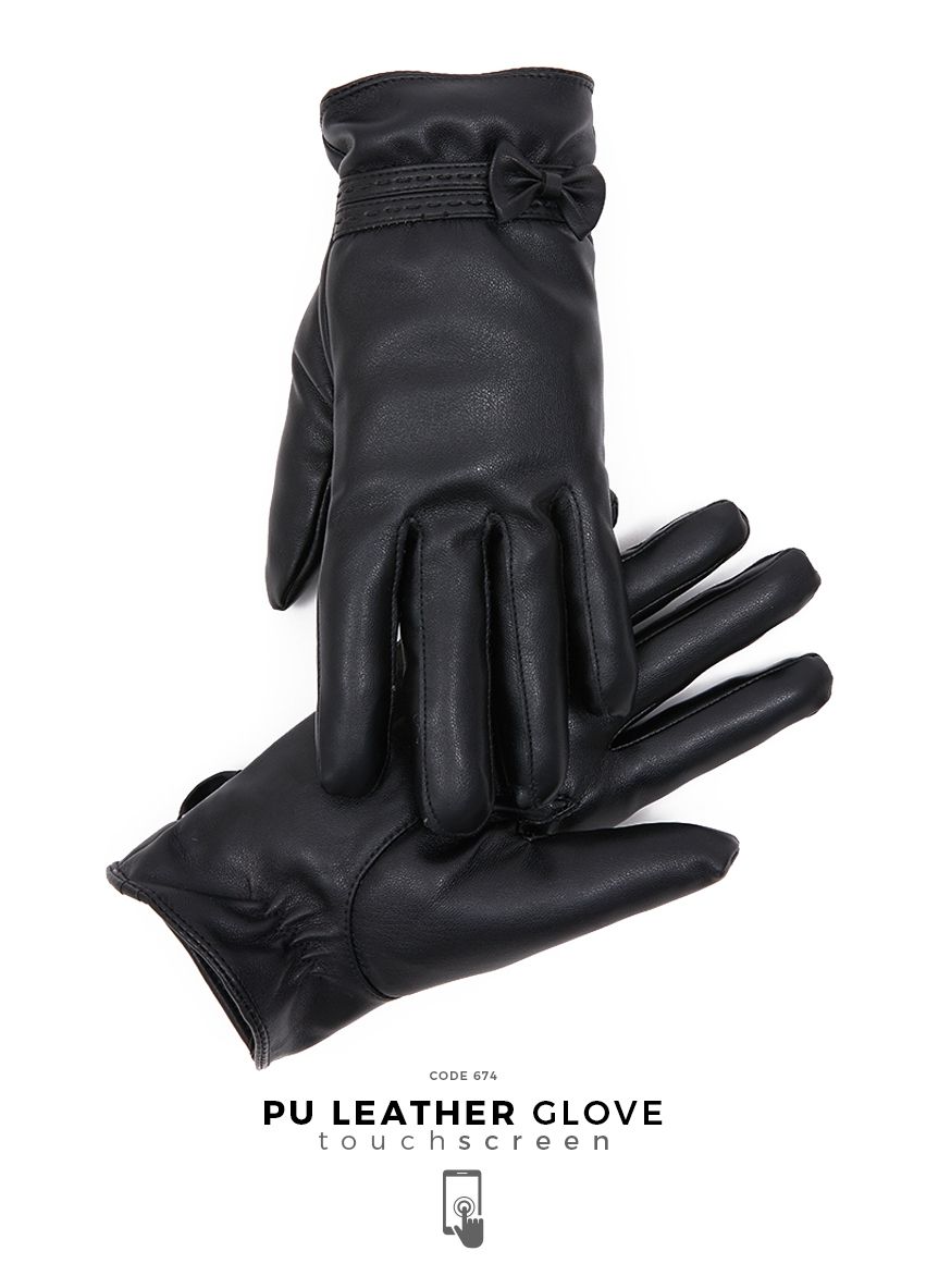 674 PU Leather Glove Touchscreen