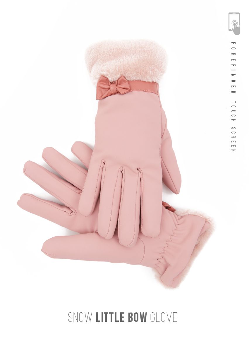 675 Snow little bow Glove