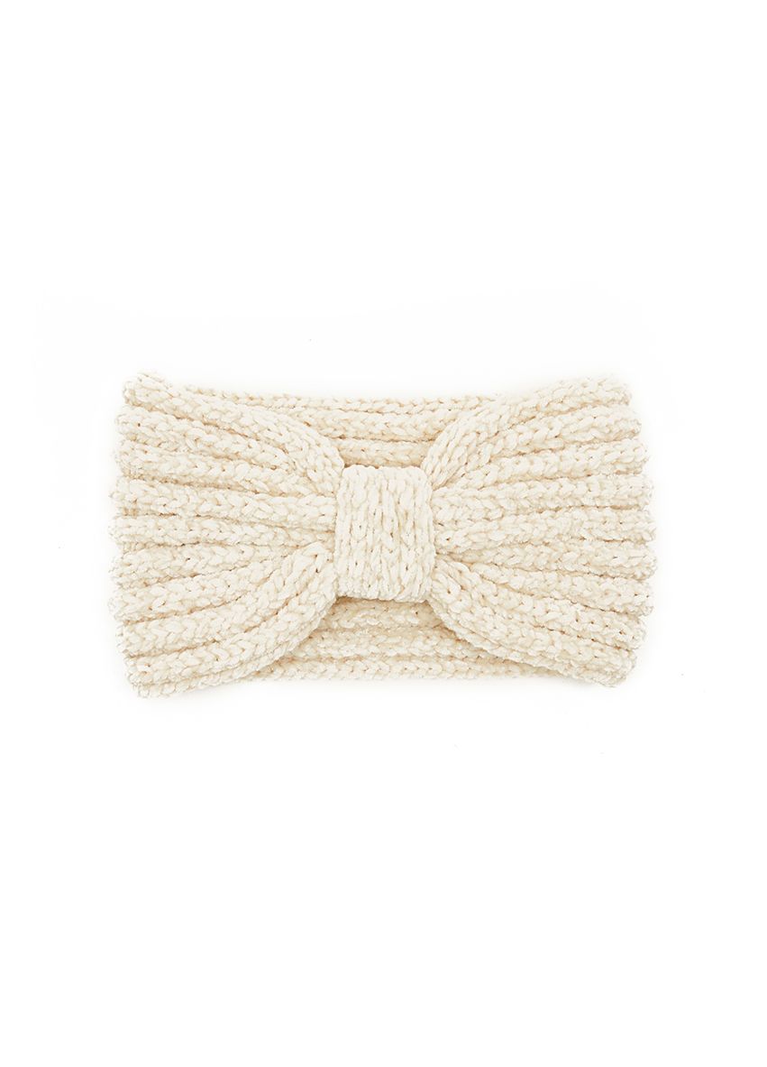 865 Knitting Bow Headband