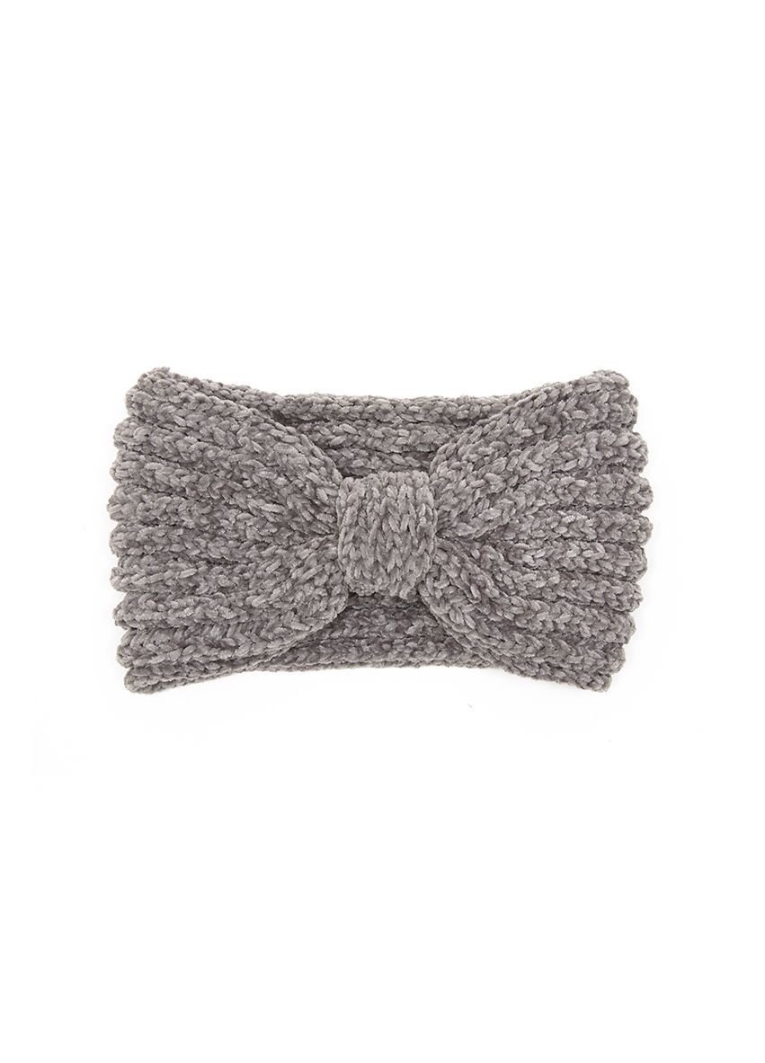865 Knitting Bow Headband