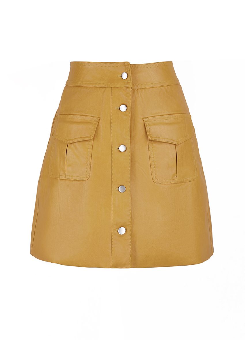 868 Leather Short Skirt