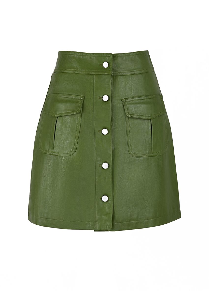 868 Leather Short Skirt