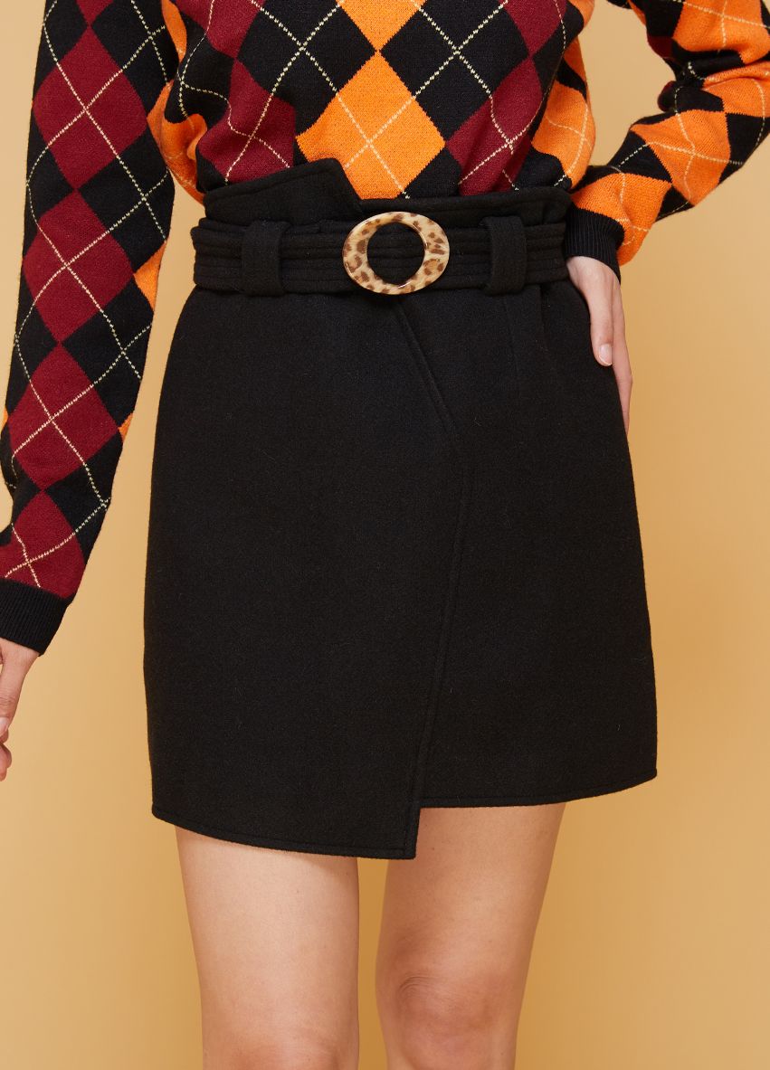 984 Wool Skirt With Belt