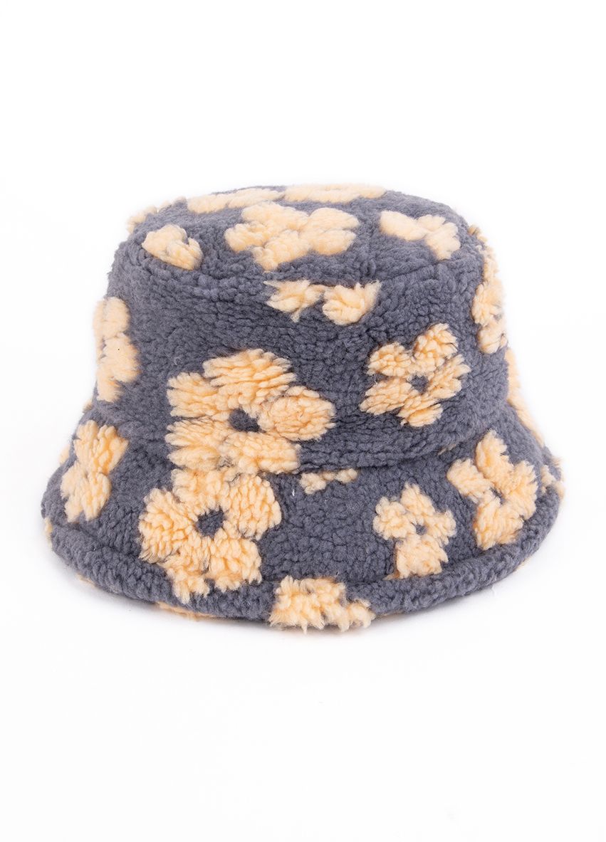 C1248 Bucket Hat Flower Fleece