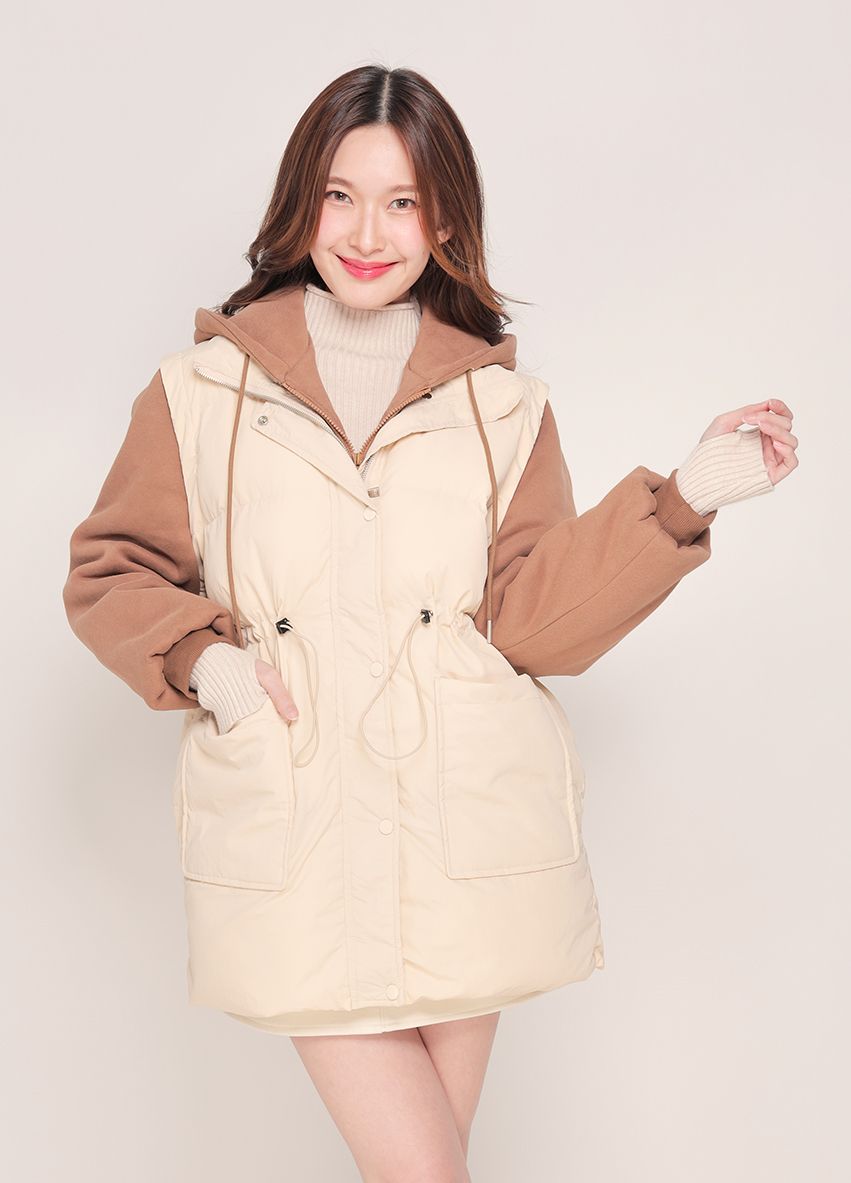 CO0471 DOWN COAT WITH HOODIE