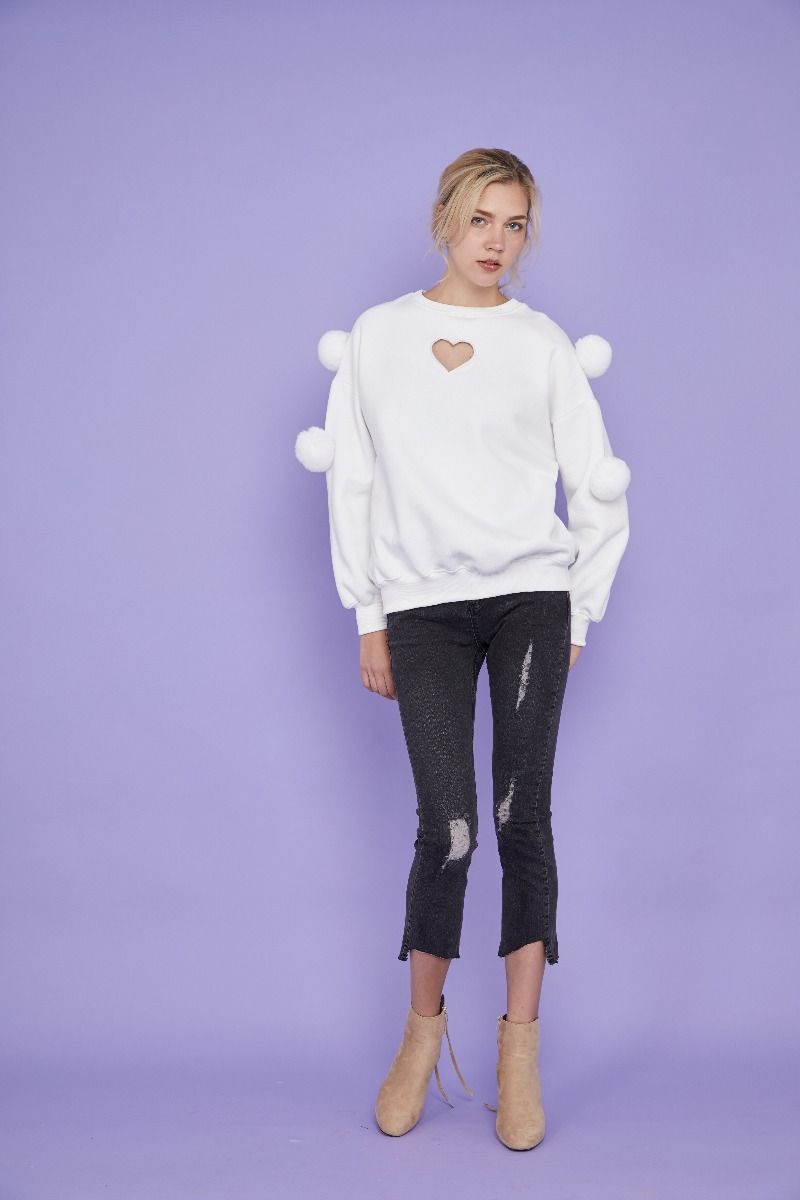 184 sweater lovely heart