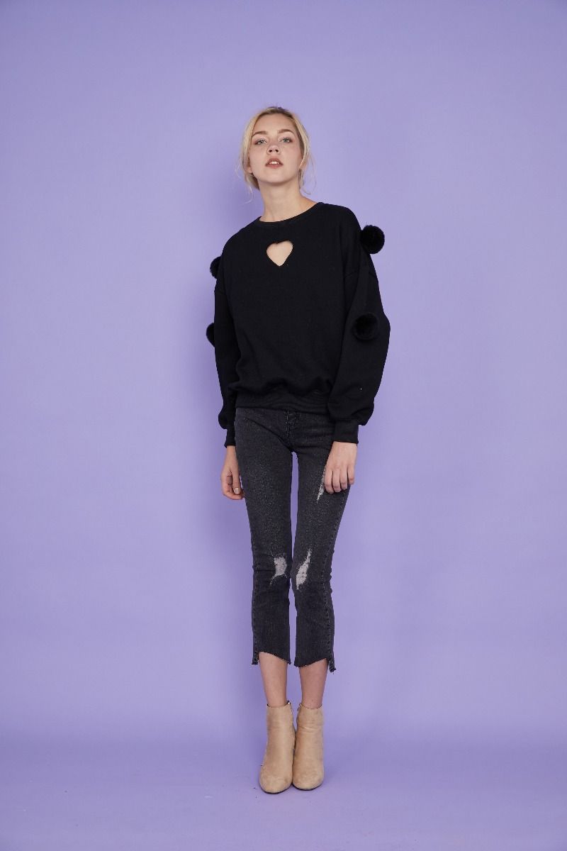 184 sweater lovely heart