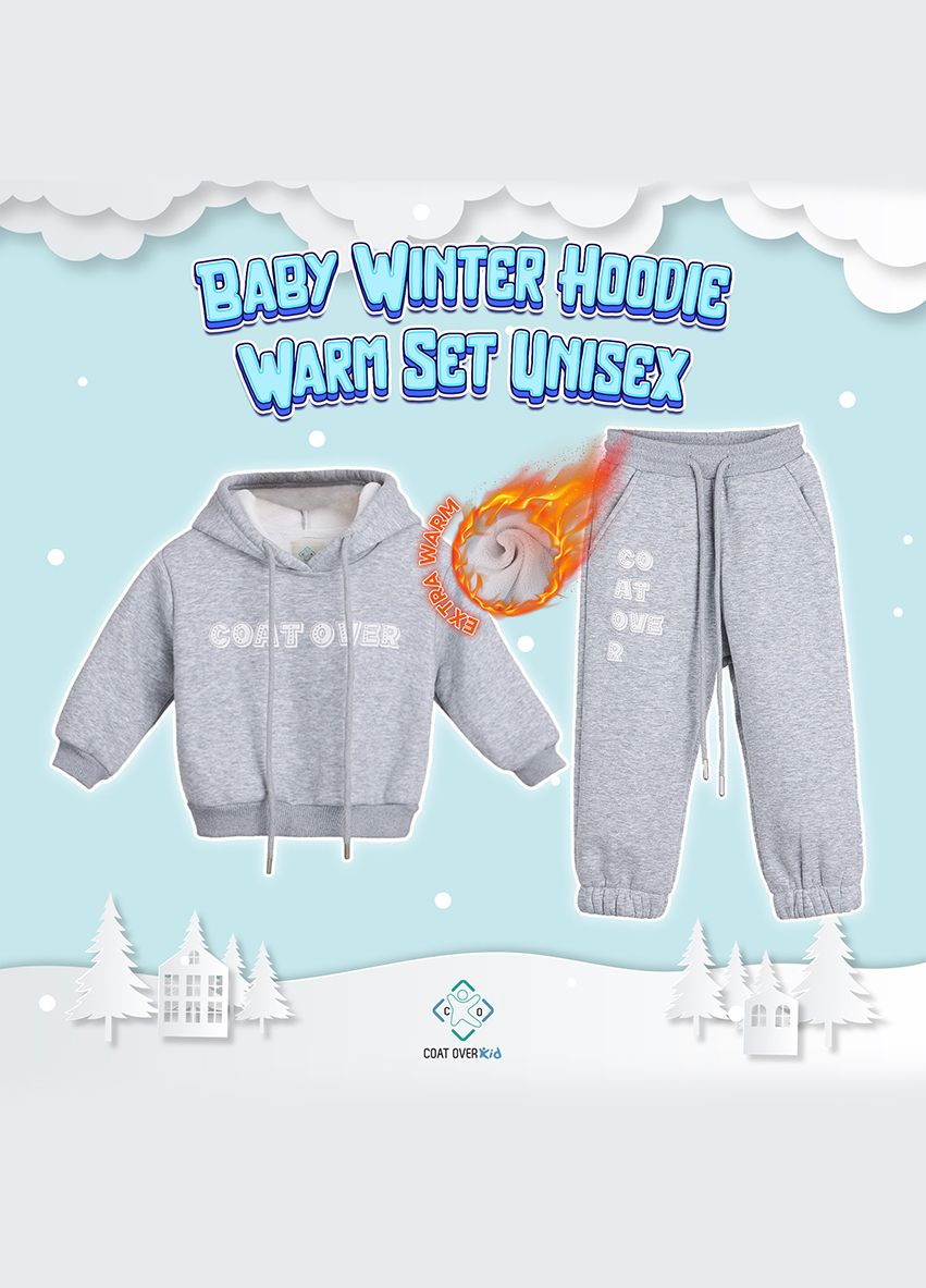 COK0019 Baby Winter Hoodie Warm Set Unisex 