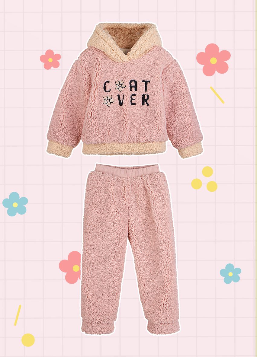COK0027 Baby flower hoodie set