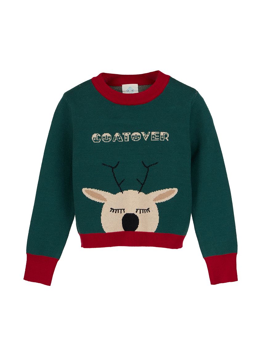 COK0137 Reindeer Knitting Top 